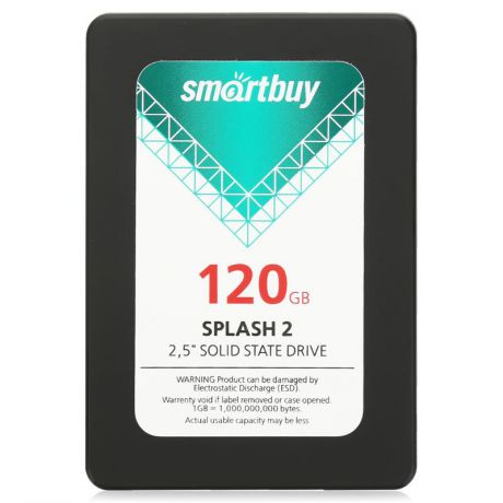 жесткий диск SSD 120ГБ, SmartBuy Splash 2, SB120GB-SPLH2-25SAT3