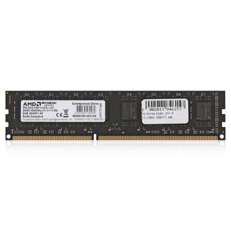 DIMM DDR3, 8ГБ, AMD R538G1601U2S-UO