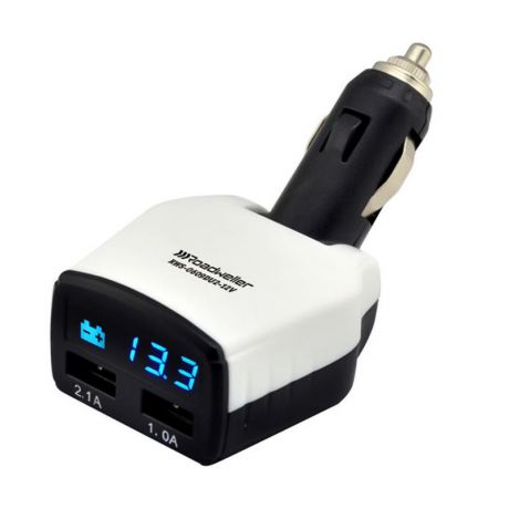 Автомобильное зарядное устройство Roadweller RWS-0609DU2 3.1A, 2 USB, черный
