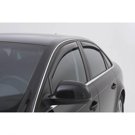 Дефлекторы окон ClimAir Chevrolet Aveo 2004-2008, задние, вставные, комплект 2шт, серые, 2951