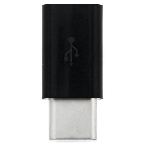 Переходник Prime Line, micro USB - USB Type-C, черный