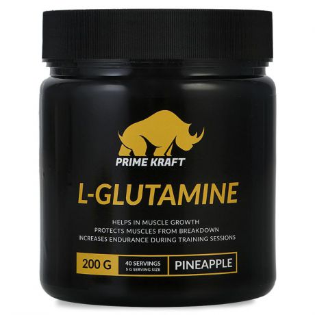 Глютамин Prime Kraft L-Glutamine (ананас), 200г