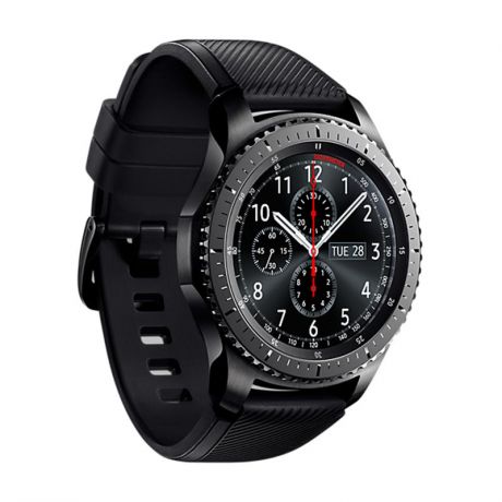 Смарт-часы Samsung Gear S3 frontier SM-R760, черный/матовый титан, SM-R760NDAASER