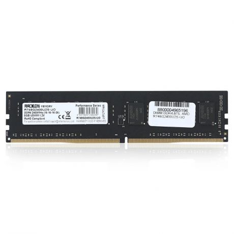 DIMM DDR4, 8ГБ, AMD R748G2400U2S-UO