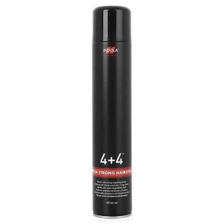 Лак для укладки волос Indola Professional 4+4 Extra Strong, 500 мл, экстрасильной фиксации