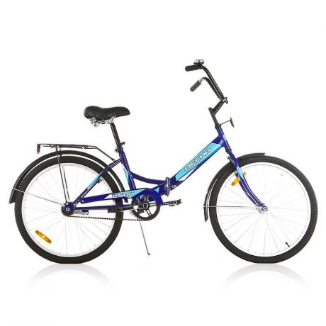 Велосипед складной Десна 2500 (2017), колесо 24, рама 14, синий