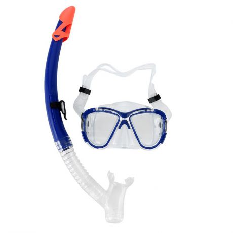 Комплект для плавания WAVE MS-1311S58 маска+трубка, возраст 15-18лет,синий