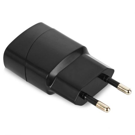 Сетевое зарядное устройство Seven, 1A, 1 USB, черный