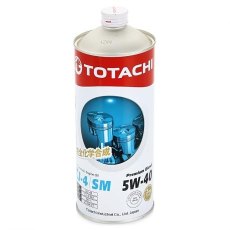 Моторное масло TOTACHI Premium Diesel Engine Oil CJ-4/SM 5W-40, 1 л, синтетическое