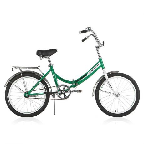 Велосипед FORWARD ARSENAL 1.0 (2017), 1 скорость, рама 14", зеленый (RBKW7YF01010)
