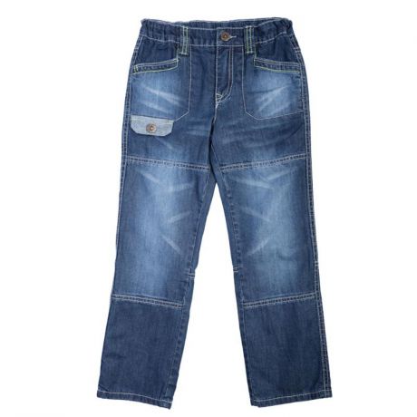 Брюки текстильные джинсовые для мальчиков(110) , 361015 синий деним EAN 4690244712041