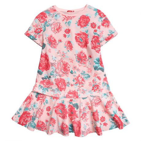 платье для девочки Pelican GFDT4016, цвет Персиковый, 140