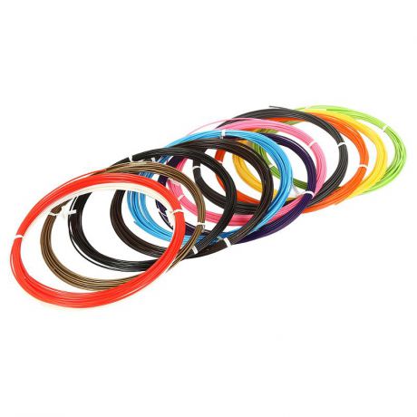 Набор пластика 3DMPlast ABS для 3D ручек, 12 цветов по 10 метров