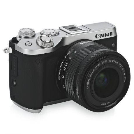 цифровой фотоаппарат Canon EOS M6 Kit EF-M 15-45 IS STM Silver