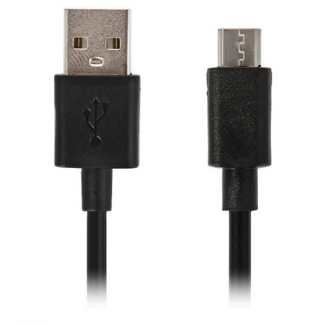 Кабель Qumann, USB - micro USB, 1 м, черный
