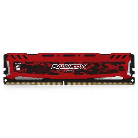 DIMM DDR4, 4ГБ, Crucial Ballistix Sport LT Red, BLS4G4D240FSE