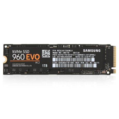 жесткий диск SSD 1ТБ, M.2, PCIe 3.0, Samsung 960 EVO Series, MZ-V6E1T0BW