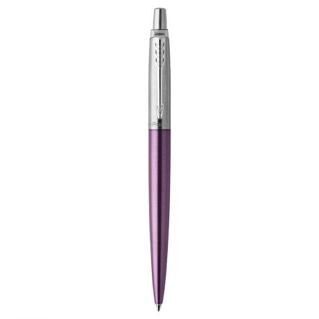 ручка шариковая Parker "Jotter Core Victoria Violet CT", 1 мм, синяя, корпус фиолетовый