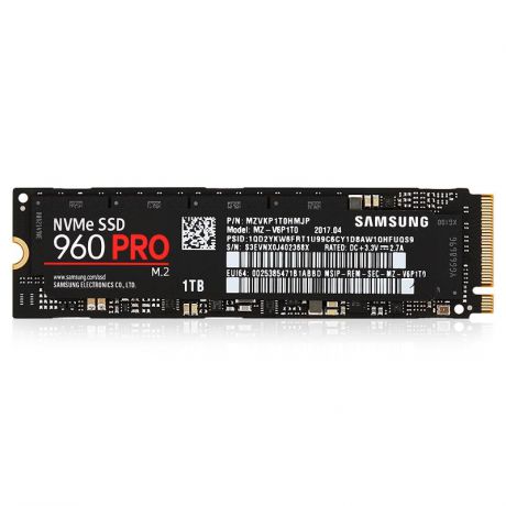 жесткий диск SSD 1ТБ, M.2, PCIe 3.0, Samsung 960 PRO Series, MZ-V6P1T0BW