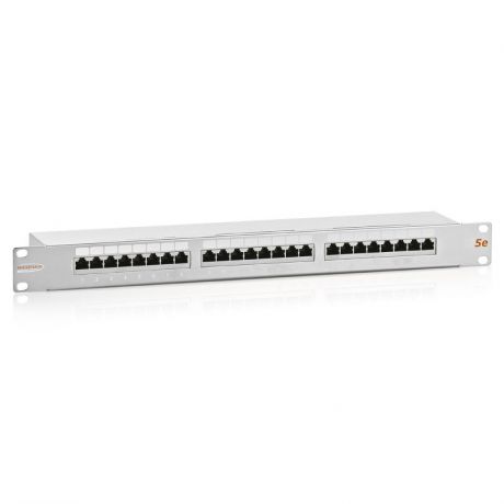 патч-панель NIKOMAX, 19", 1U, 24 порта, cat.5e, D, 100МГц