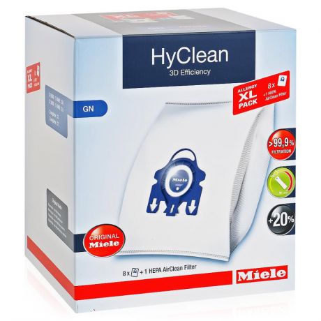 мешки-пылесборники Miele XL Pack2 HyClean GN+HA50