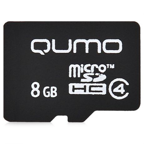 карта памяти TransFlash 8ГБ MicroSDHC Class 4 Qumo, QM8GMICSDHC4NA