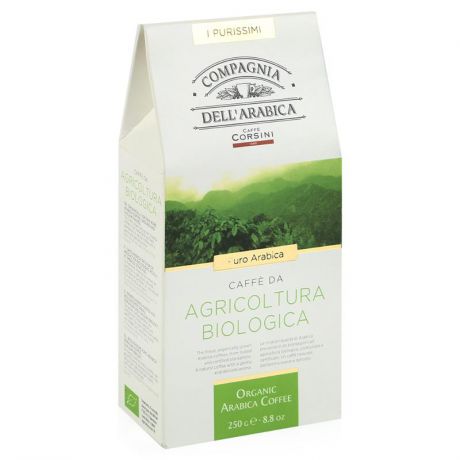 кофе молотый Dell'Arabica Puro Arabica Da Agricoltura Biologica