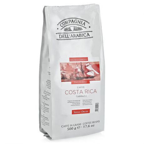 кофе зерновой Dell'Arabica Puro Arabica Costa Rica Tarrazu