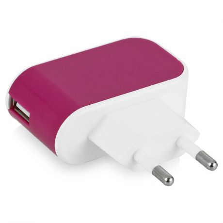 Сетевое зарядное устройство SmartBuy Color Charge, 2.1A, 1 USB, фиолетовый
