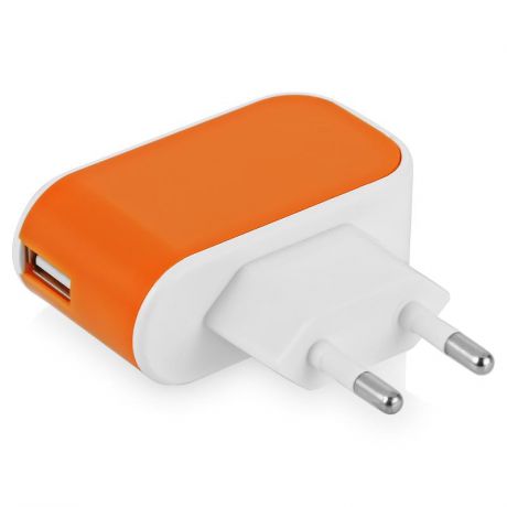 Сетевое зарядное устройство SmartBuy Color Charge, 2.1A, 1 USB, оранжевый