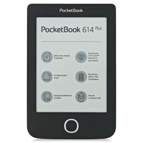 Электронная книга PocketBook 614 Plus 6" 8Gb черная
