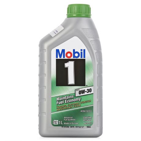Моторное масло Mobil 1 ESP 0W-30, 1 л, синтетическое, 153753