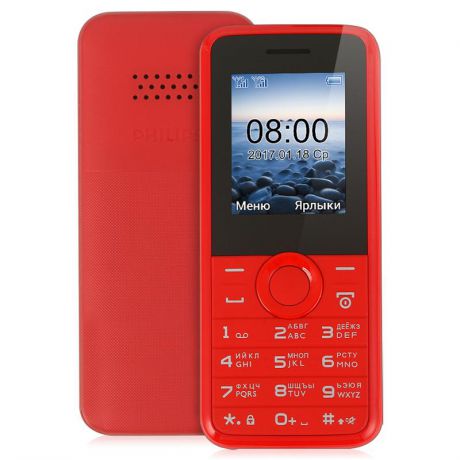 Мобильный телефон Philips E106 red