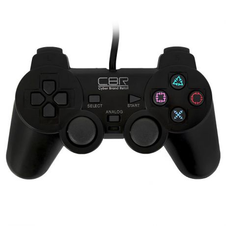Геймпад проводной CBR CBG 950, [PC/PS2/PS3], black, черный