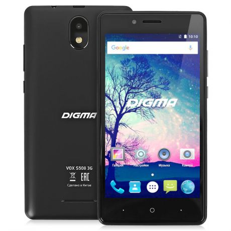 Смартфон Digma VOX S508 3G Black, черный