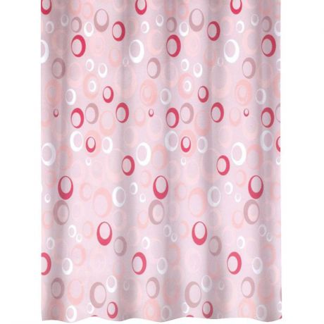 Занавеска для ванной комнаты Niklen 5089, 178х180см, пузыри розовая