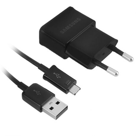 Сетевое зарядное устройство Samsung, 1A, 1 USB, с кабелем USB - micro USB, черный, ETA0U80EBEGSTD