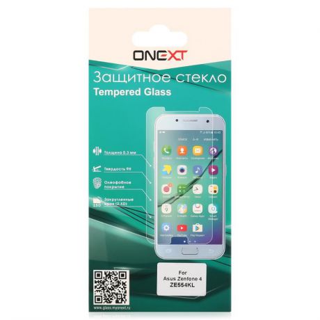 Защитное стекло Onext для Asus ZenFone 4 ZE554KL, прозрачное
