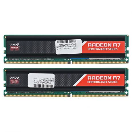 DIMM DDR4, 8ГБ (2х4ГБ), PC4-17000, 2133МГц, AMD Radeon R7