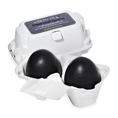 Мыло-маска для лица Holika Holika Charcoal Egg Soap, 50 г* 2, с древесным углем