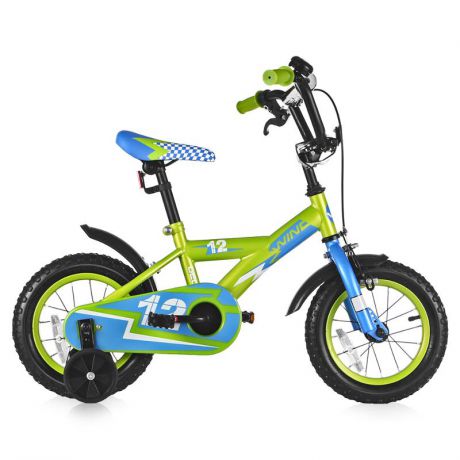 Велосипед Wind Dech 12"1-spd, сине-зеленый (KS12-01/601M)