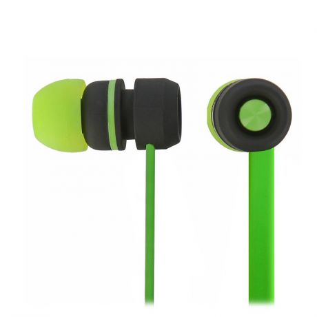 Наушники беспроводные Perfeo SOUND STRIP, черно-зеленые, с микрофоном