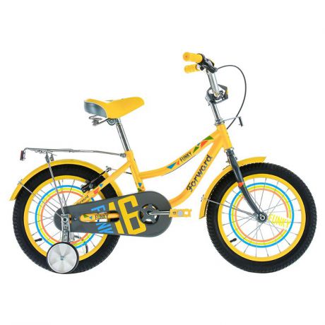 Велосипед двухколесный Forward Funky 16 Boy колеса 16", 1 скорость (2016-2017) желтый (RBKW7LNG1015)