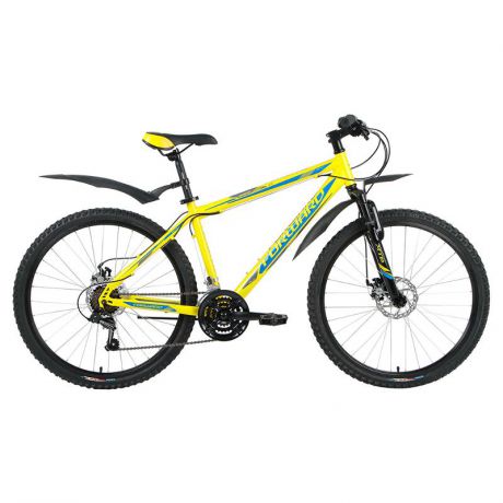 Велосипед двухколесный Forward Sporting 2.0 disc колеса 26", 21 скорость, рама 19" (2017-2018) желтый (RBKW8MN6Q018)