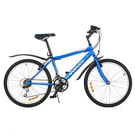 Велосипед Wind Mountain King 24"", 18 скоростей, синий (TS24-18/420M)