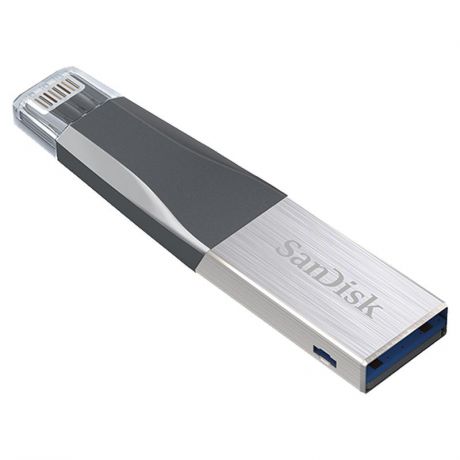 флешка 32ГБ SanDisk iXpand mini, Lightning, USB 3.0