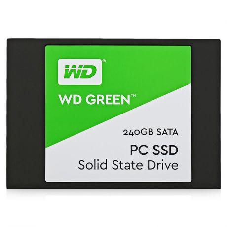 жесткий диск SSD 240ГБ, 2.5", SATA III, Western Digital Green 3D, WDS240G2G0A