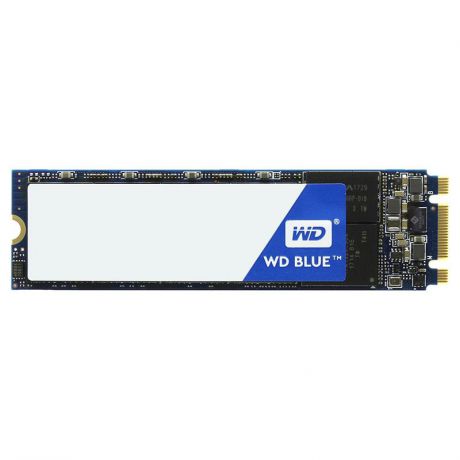 жесткий диск SSD 500ГБ, M.2, SATA III, Western Digital Blue 3D, WDS500G2B0B