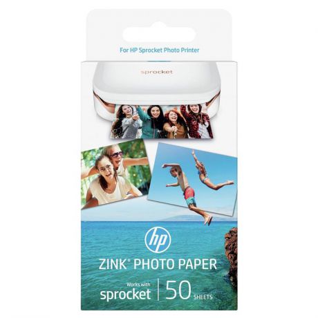 Фотобумага HP ZINK Sticky-Backed Photo Paper, 5x7.6 cm, 20 листов