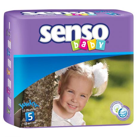 Подгузники Senso Baby junior В5 (11-25 кг), 32 шт